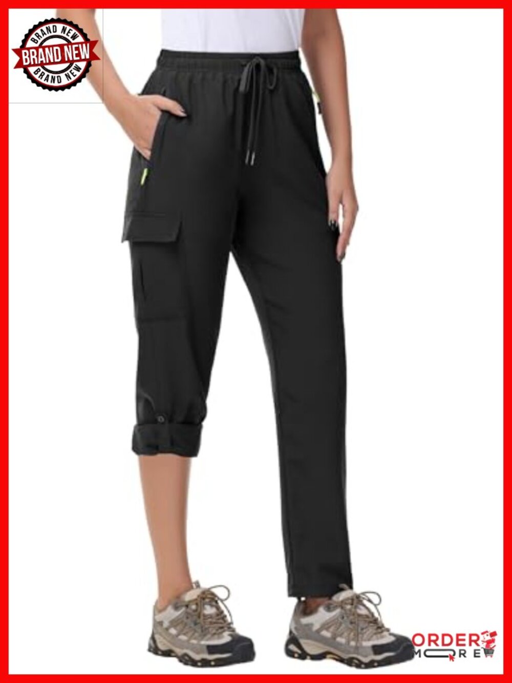 Women's Hiking Cargo Pants Quick Dry Water Resistant Lightweight UPF 50+